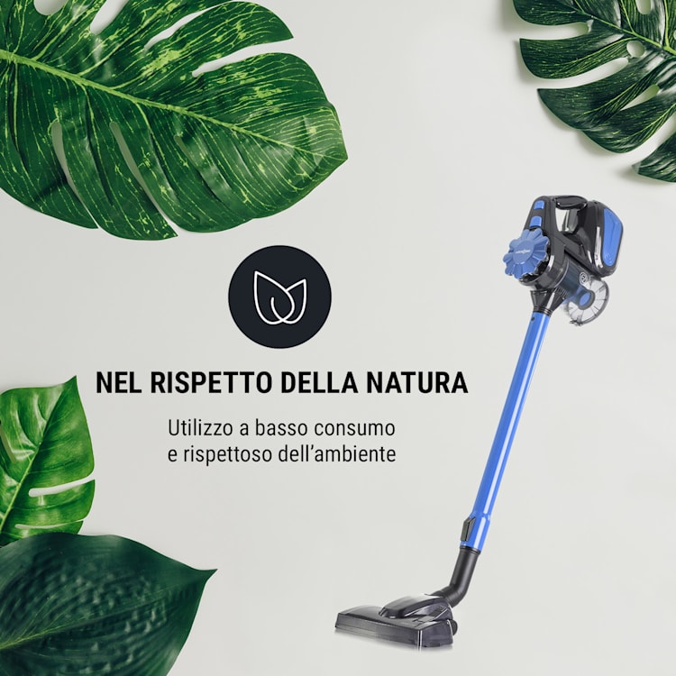 CleanTurbo Aspirapolvere Ciclonico manuale, 600 W, Sistema MultiCyclonic, blu