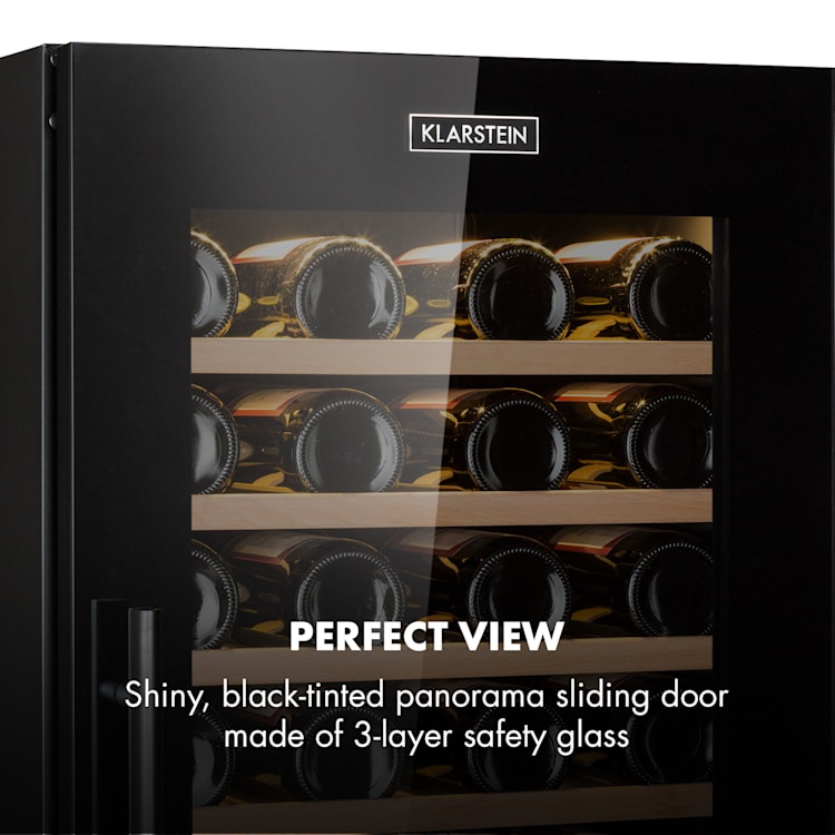 Barossa 77 Duo wijnkoelkast 2 zones 191 liter 77 flessen touch led zwart 2 koelzones | 77 flessen