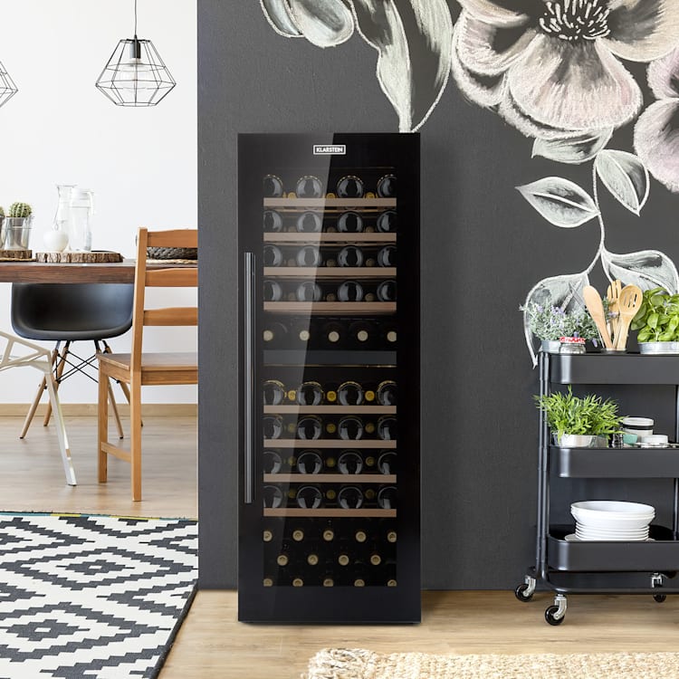 Barossa 77 Duo Weinkühlschrank 2 Zonen 191 L 77 Fl. Touch LED schwarz
