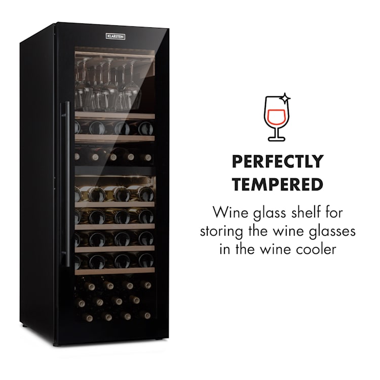 Barossa 77D Estante para copas de vino Accesorio 3 railes Madera auténtica