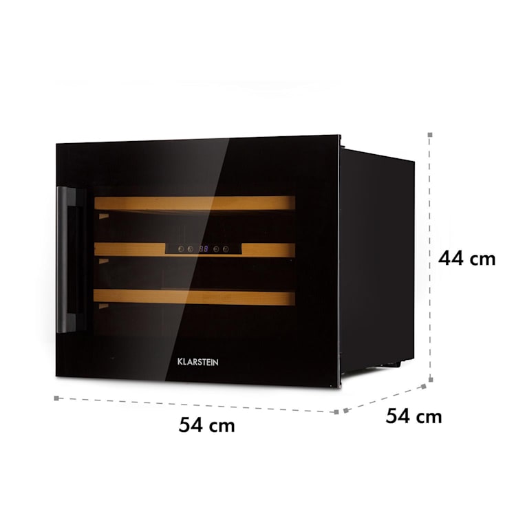 Vinsider 24 Onyx Edition, охладител за вино за вграждане, клас на енергийна ефективност G 24_bottles | 1 | Черно