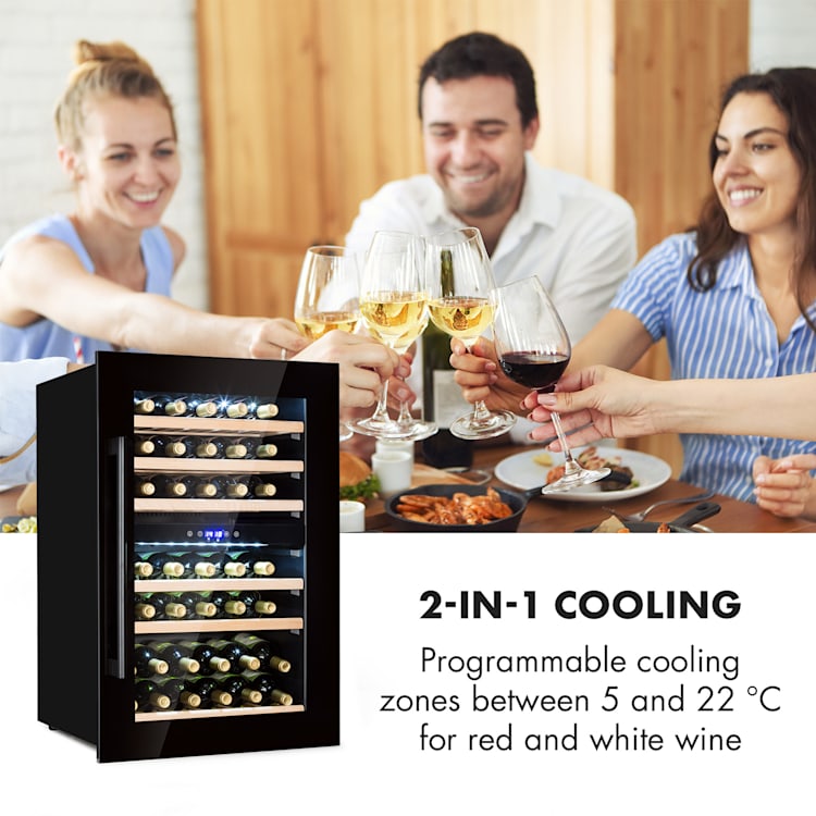 Vinsider 35D Onyx Edition, răcitor de vinuri încorporat, clasă de eficiență energetică G 35_bottles | 2 | Negru