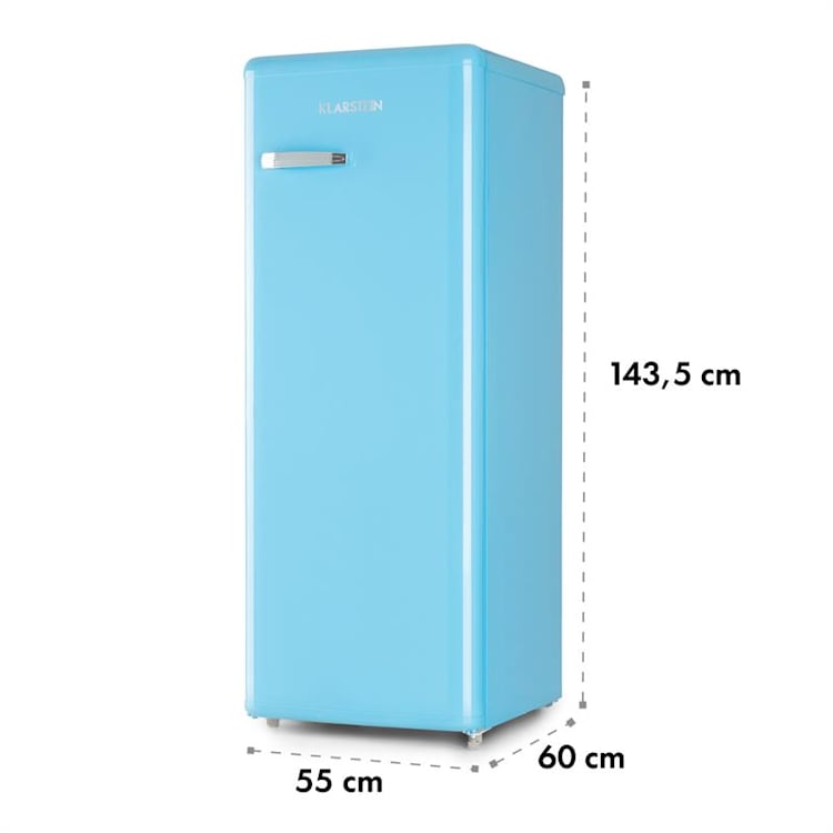 Irene XL frigorífico de gran capacidad 240 litros diseño retro Azul