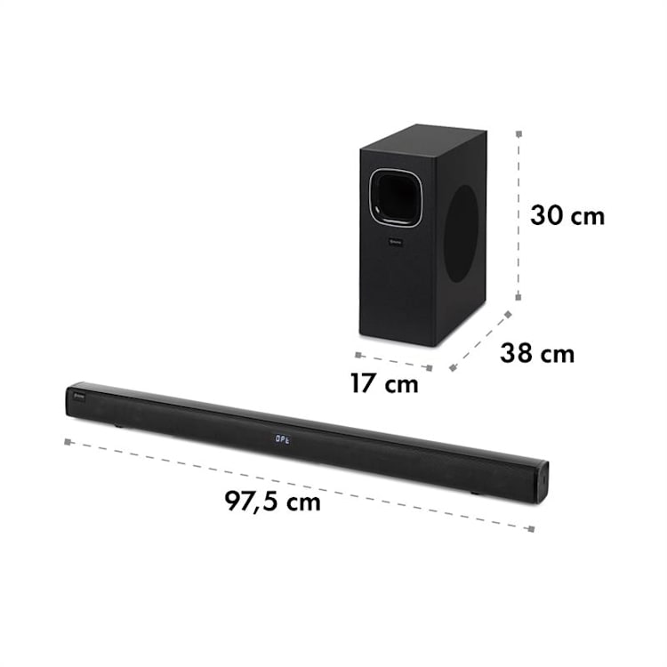 Areal Bar 650 2.1 Sound System Soundbar 120 W Potenza RMS BT USB Nero