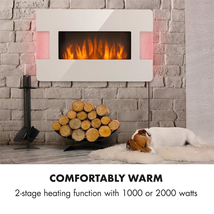 Belfort Light & Fire, elektrický krb, 1000/2000 W, diaľkový ovládač, biely Biela