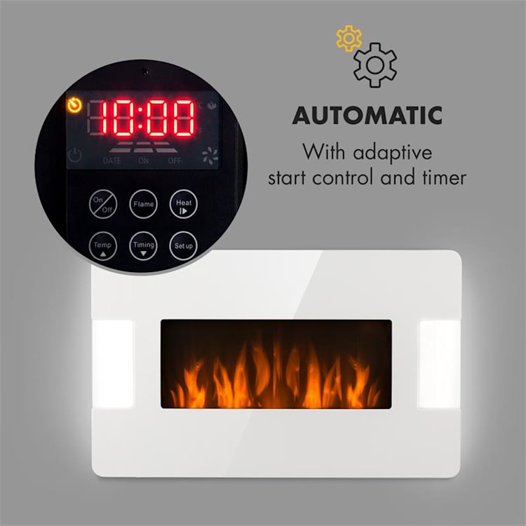 Belfort Light & Fire, elektrický krb, 1000/2000 W, diaľkový ovládač, biely Biela