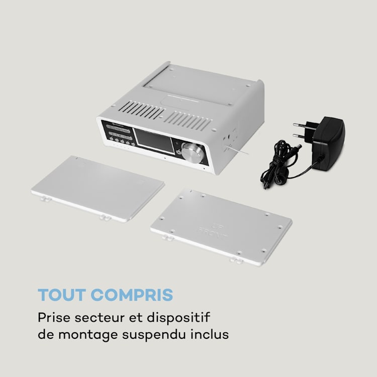 Intelligence Radio de cuisine DAB+, Alexa VoiceControl, Spotify, Bluetooth - blanche Blanc