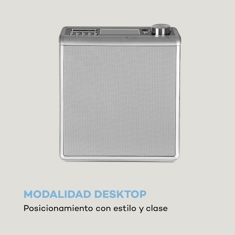 Intelligence DAB+ Radio de cocina Control de voz Alexa Spotify BT Plateado Plata