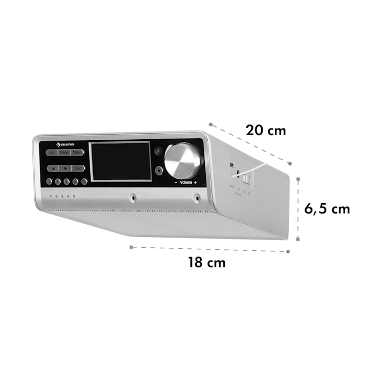 Intelligence DAB+ Küchenradio, Alexa-VoiceControl, Spotify, BT, silber Silber