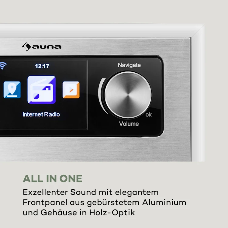 Silver Star CD Cube Radio Bluetooth HCC Display weiß 