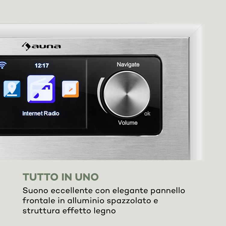 Silver Star CD Cube Radio Bluetooth HCC Display bianco Bianco