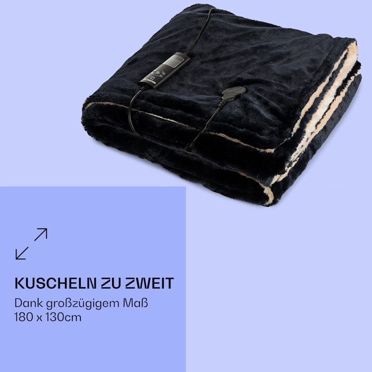 Dr. Watson SuperSoft Heizdecke 120 W 180 x 130 cm Teddy-Plüsch Beige