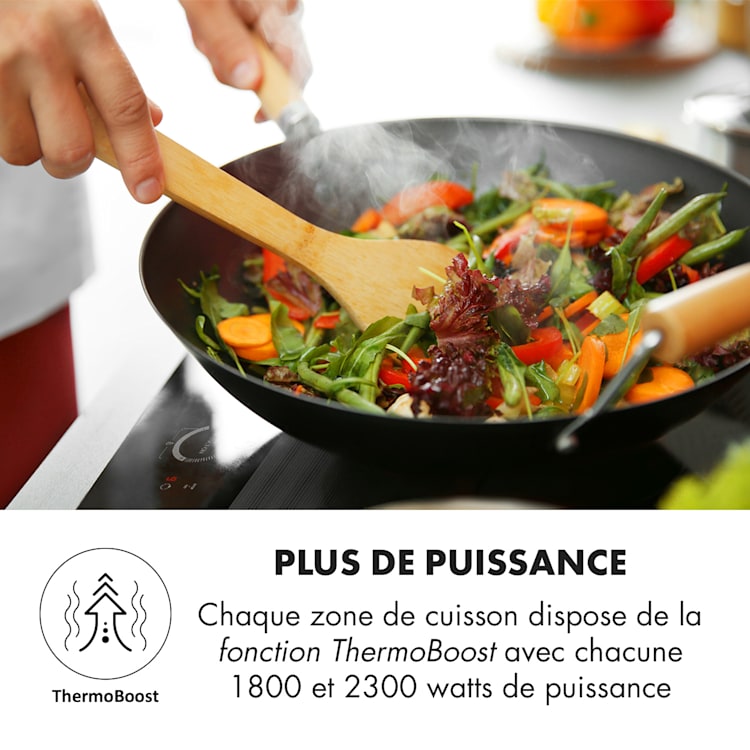 Delicatessa Slim Domino Table de cuisson à induction 3500W minuterie - 2 | Noir