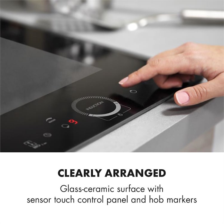 Delicatessa Slim Domino Table de cuisson à induction 3500W minuterie - 2 | Noir