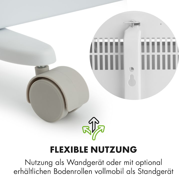 Hot Spot Slimcurve Heizgerät 80x40cm 40m² 2000W 5-40°C LED IP24 weiß Weiß
