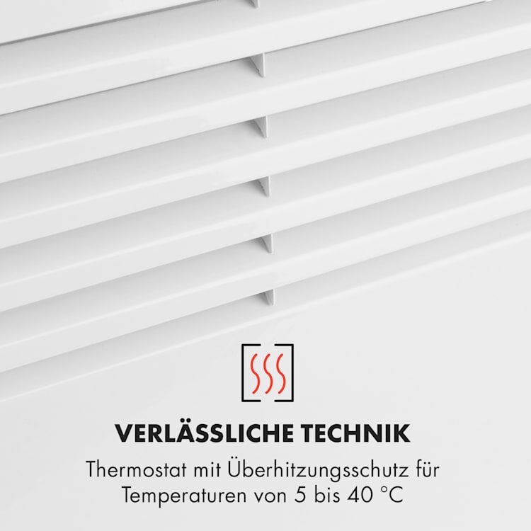 Hot Spot Slimcurve Heizgerät 80x40cm 40m² 2000W 5-40°C LED IP24 weiß Weiß