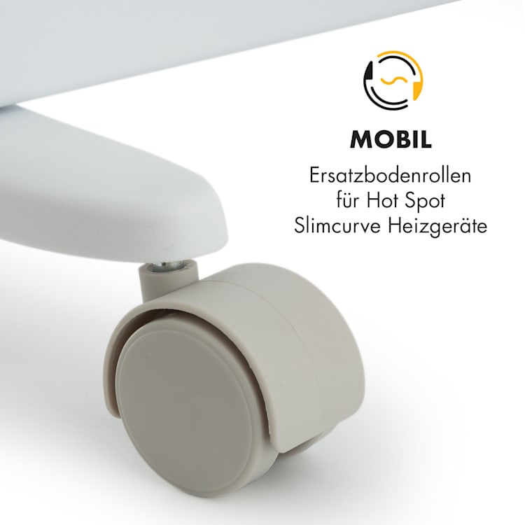 Hot Spot Slimcurve Bodenrollen Zubehör/Ersatz 2 Stück