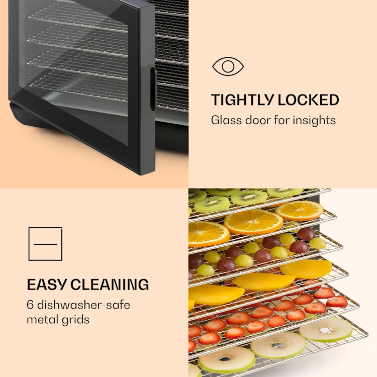 Arizona Jerky Dehydrator 500W 35-70°C digital touch display