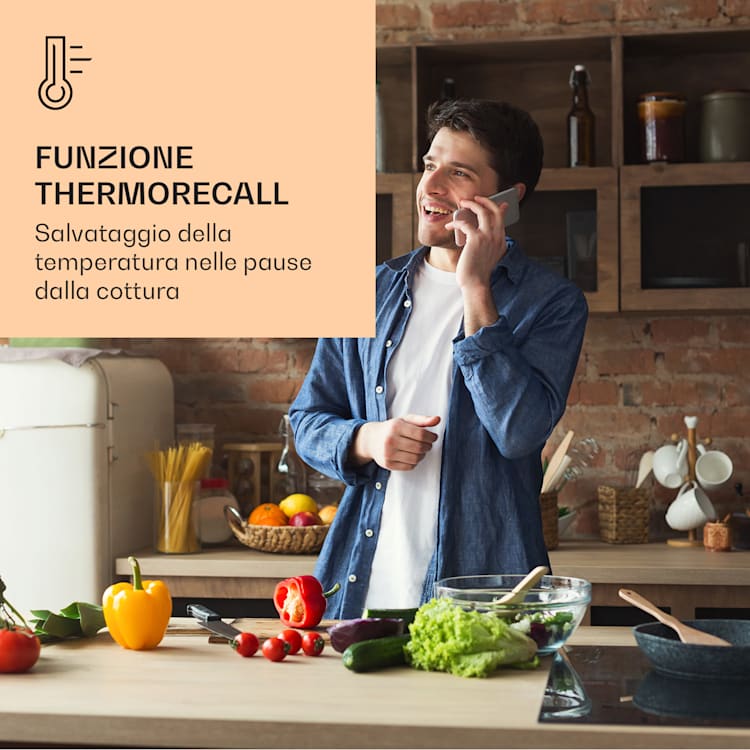 Delicatessa 60 - Piano cottura a induzione da incasso, 4 zone, 7000 W, vetroceramica Nero
