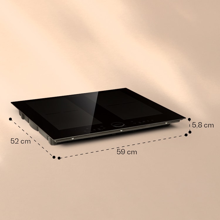 Placa de inducción Delicatessa 60 4 zonas 7000W vitrocerámica