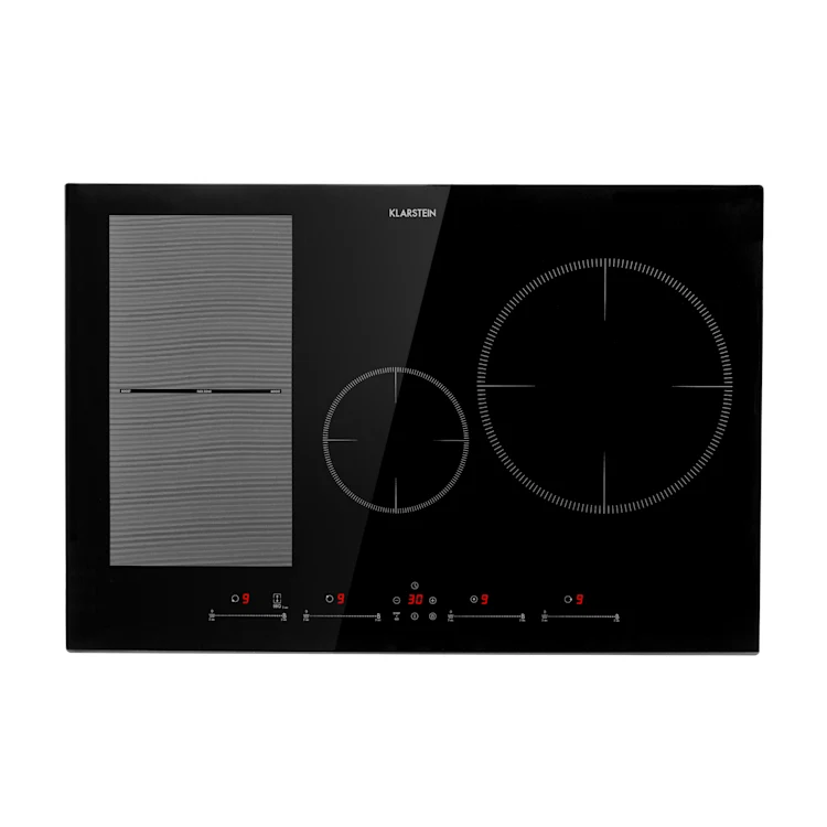 Delicatessa 77 Hybrid built-in hob induction 4 zones 7000 W glass ceramic 4 (2 x rectangular, 1 x round 28 cm, 1 x round 16 cm)