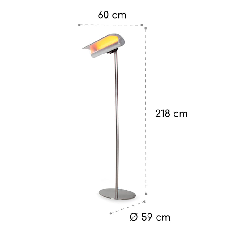 Heat Guard Reflex Heizstrahler 1800W IP65 Timer Fernbedienung