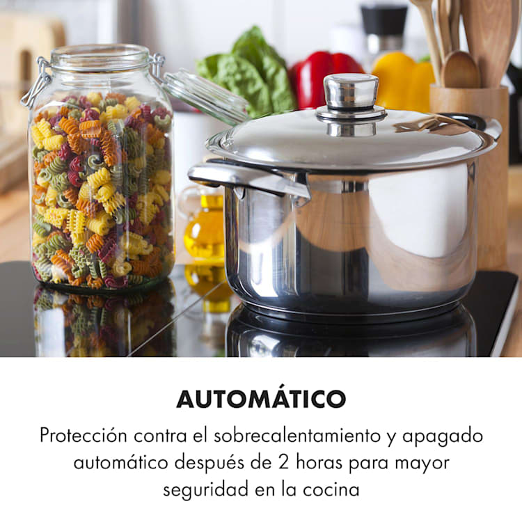 VariCook Neo Doble fogón de inducción de 3500W SenseControl Vitrocerámica 2 | Vidrio Negro