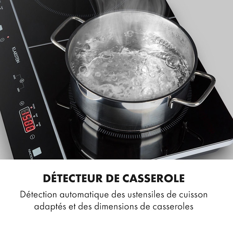 VariCook Neo dubbele inductiekookplaat 3500 W SenseControl glaskeramiek 2 | Zwart Glas