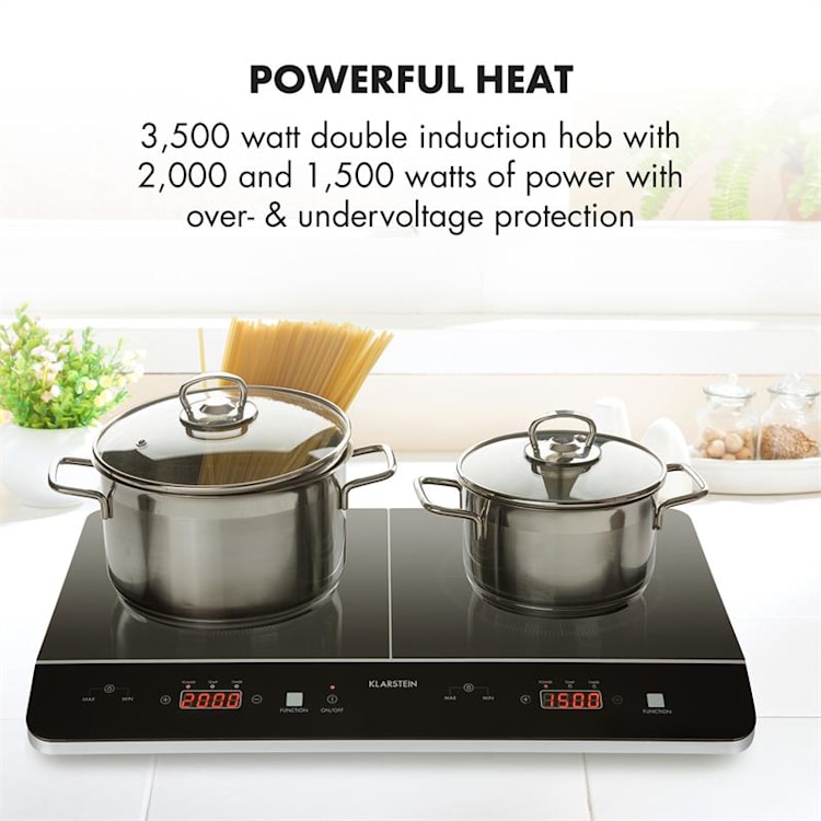 VariCook Neo, kuchenka indukcyjna, przenośna, dwupalnikowa, 3500 W, SenseControl, ceramika szklana