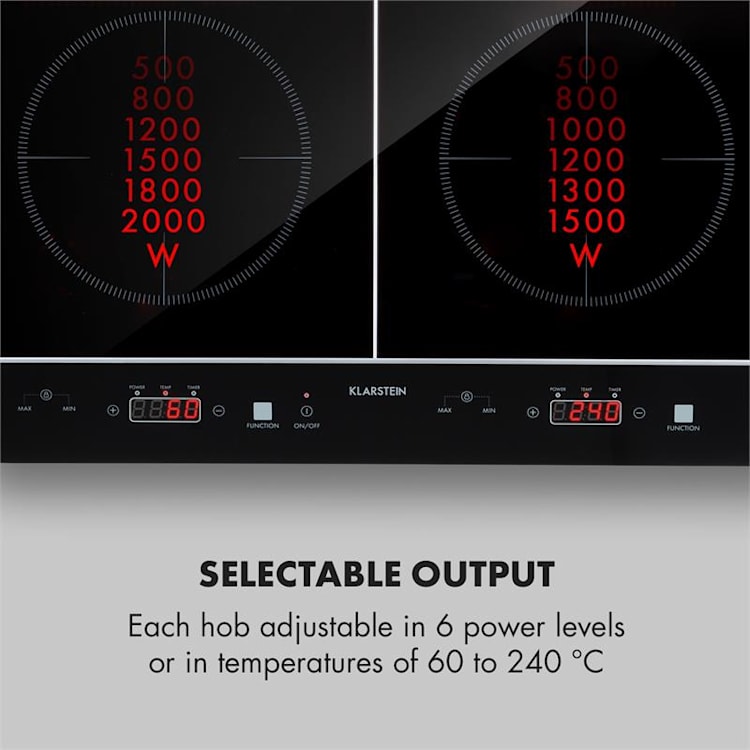 VariCook Neo, kuchenka indukcyjna, przenośna, dwupalnikowa, 3500 W, SenseControl, ceramika szklana