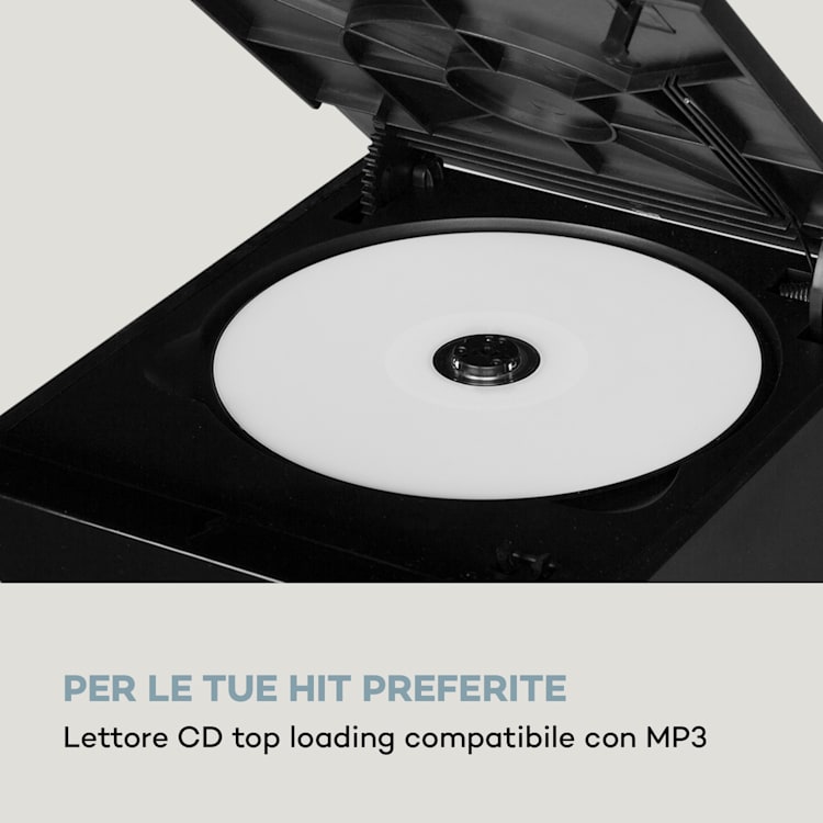 MC-30 DAB Impianto Stereo Micro 2 Casse DAB+ UKW Bluetooth Lettore CD Nero 20 W max Nero