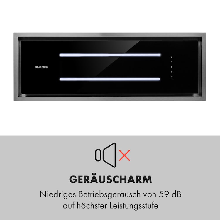 High Line Deckenhaube 77 cm 410 m3/h 75W 3 Stufen Fernbedienung 77 cm