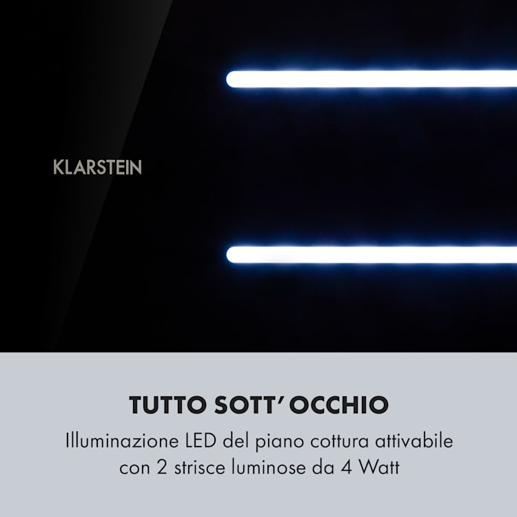 High Line Cappa a Soffitto 77cm 410 m3/h 75W 3 Livelli Telecomando nero 77 cm