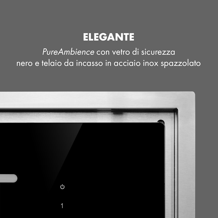 High Line Cappa a Soffitto 77cm 410 m3/h 75W 3 Livelli Telecomando nero 77 cm