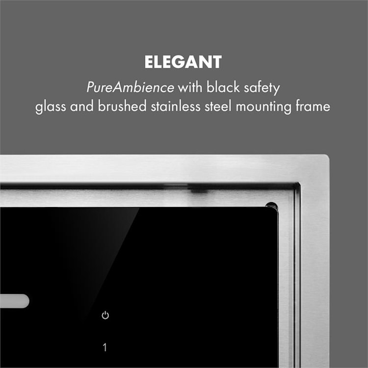 High Line plafond afzuigkap 77cm 410 m3/h 75W 3 standen afstandsbediening zwart 77 cm