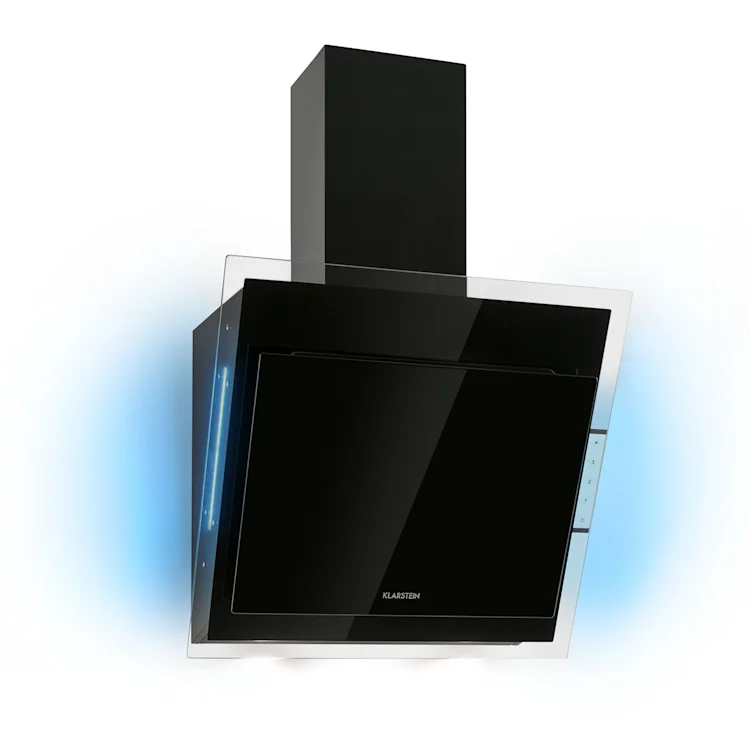 Klarstein Mirage 60 Cooker Extractor Hood 550 m³ / h Touch-Panel Ambient Black 60 cm | Black
