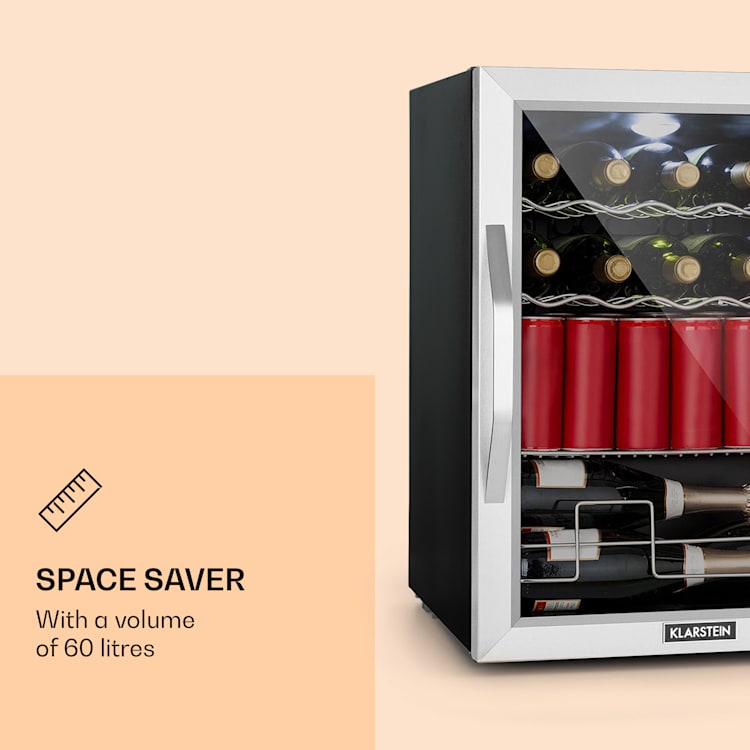 Beersafe XL Mix It Edition Réfrigérateur 60 litres 4 clayettes Porte en verre panoramique