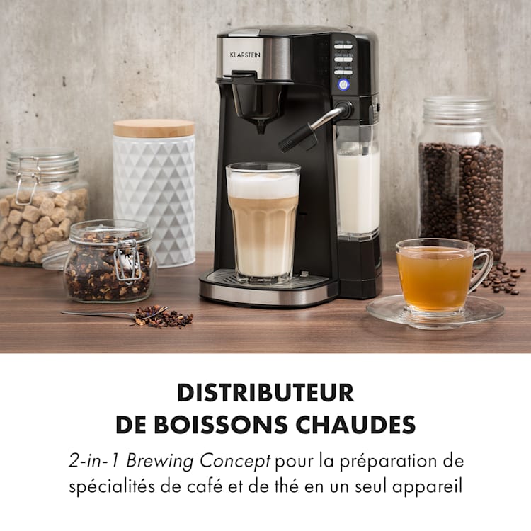 Baristomat Machine à café & thé automatique 6 programmes mousseur de l