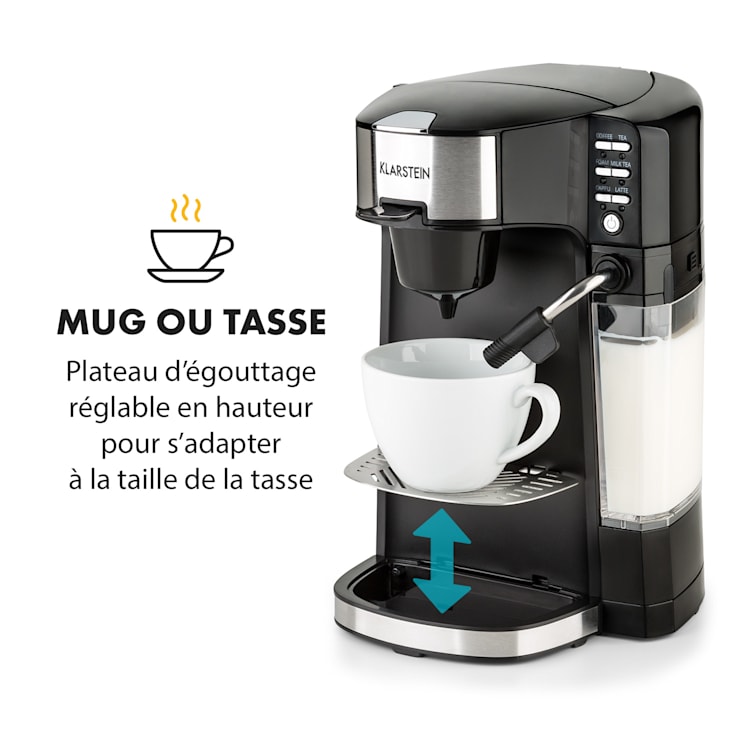 Baristomat Machine à café & thé automatique 6 programmes mousseur de l