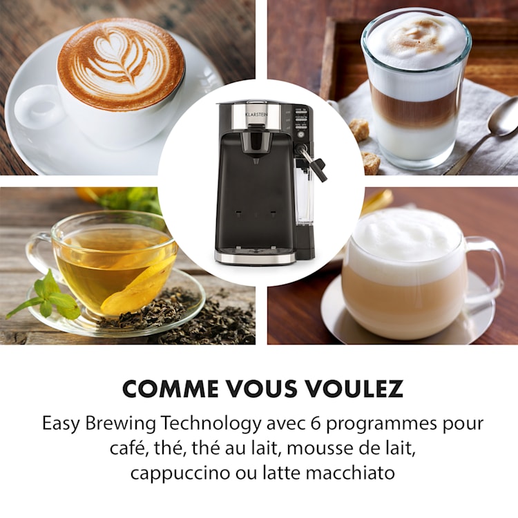 Baristomat Machine à café & thé automatique 6 programmes mousseur de l