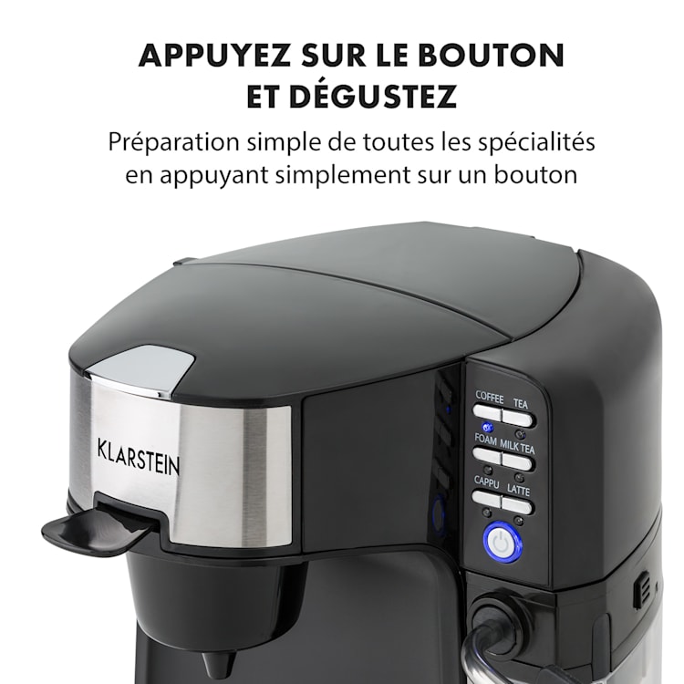 Baristomat Machine à café & thé automatique 6 programmes mousseur de l