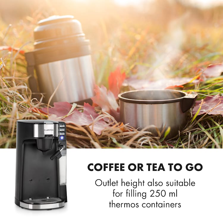 Baristomat 2-in-1 Fully Automatic Coffee & Tea Maker Milk Foam 6 Programmes