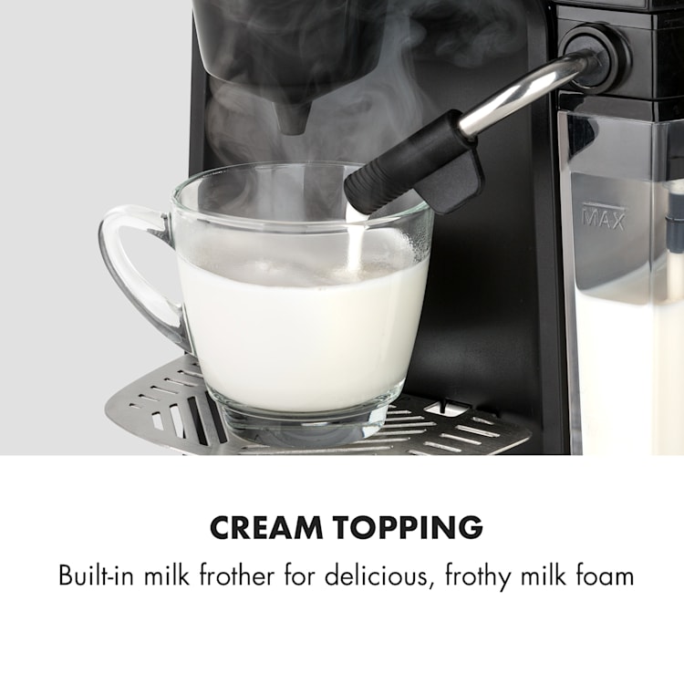 Baristomat 2-in-1 Fully Automatic Coffee & Tea Maker Milk Foam 6 Programmes