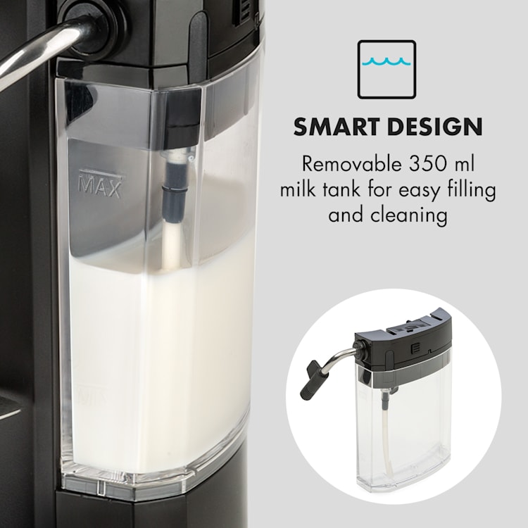Baristomat 2-in-1 Fully Automatic Coffee & Tea Maker Milk Foam 6 Programmes