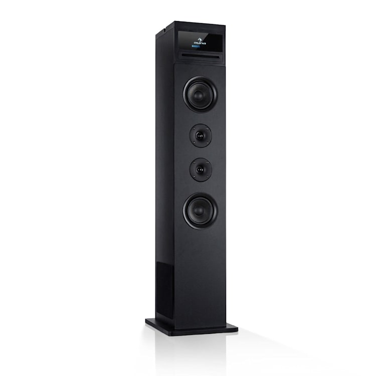 Karaboom 100 WiFi torenluidspreker internetradio DAB+ BT 120W zwart Zwart