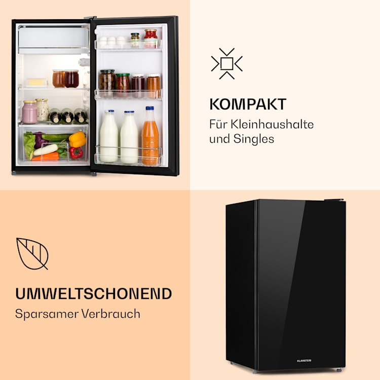 Luminance Frost Kühlschrank 91L Crisper-Fach 2 Glasböden