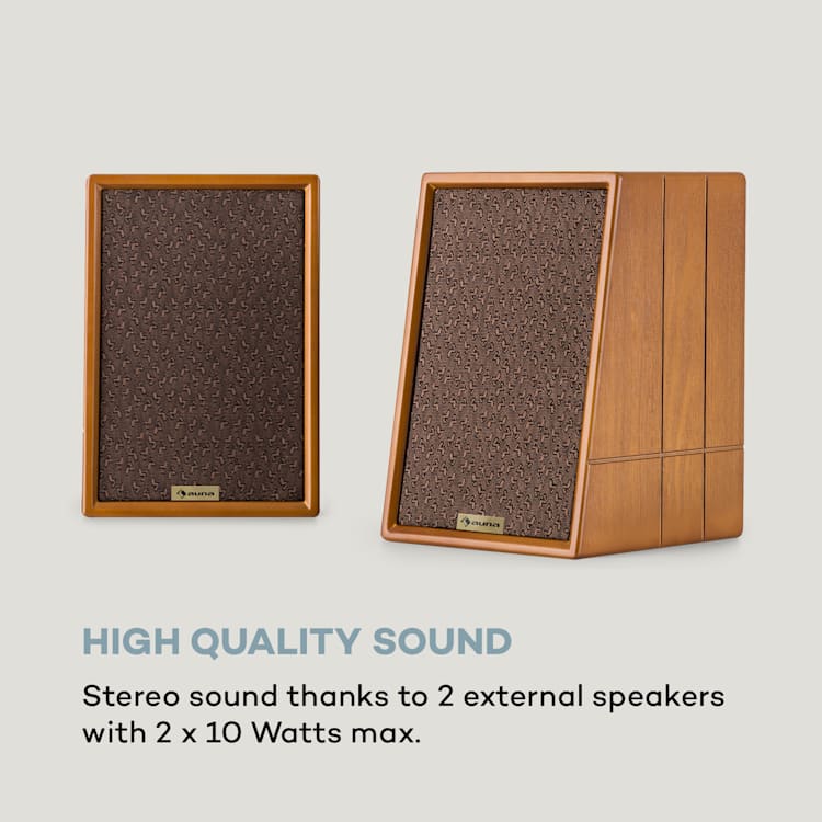 Belle Epoque 1910 retro stereo-installatie platenspeler CD speler luidspreker