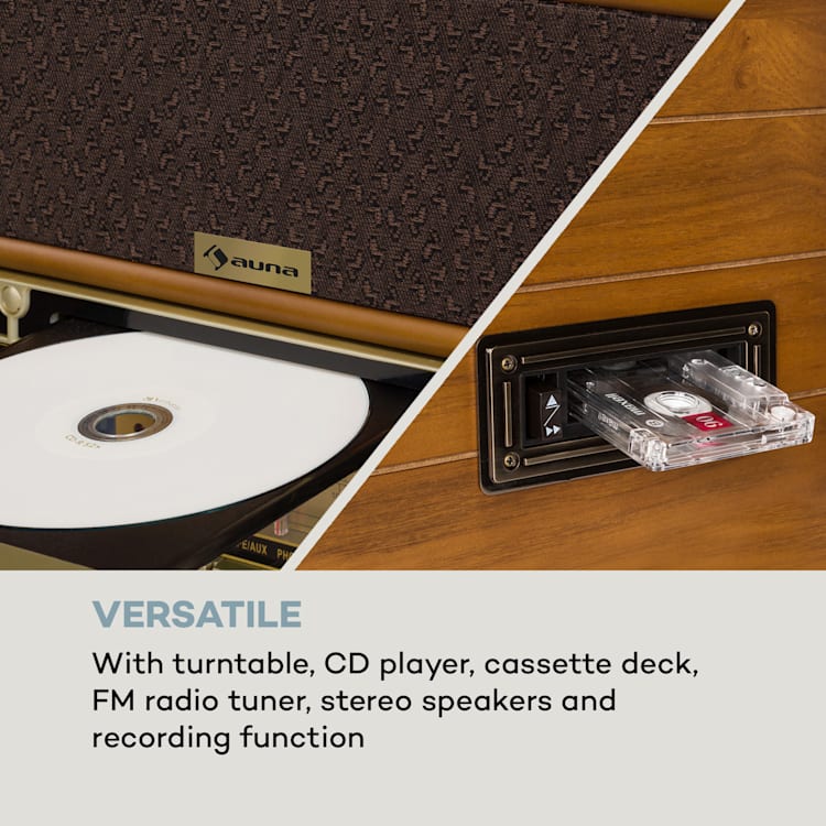 Belle Epoque 1910 retro stereo-installatie platenspeler CD speler luidspreker