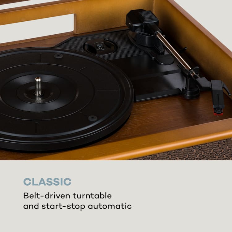 Belle Epoque 1910 retro stereo-installatie platenspeler CD speler luidspreker