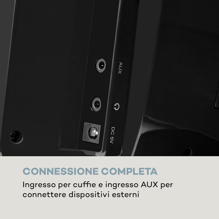 V14-DAB Imianto Stereo Verticale CD FM e DAB+ BT nero Nero